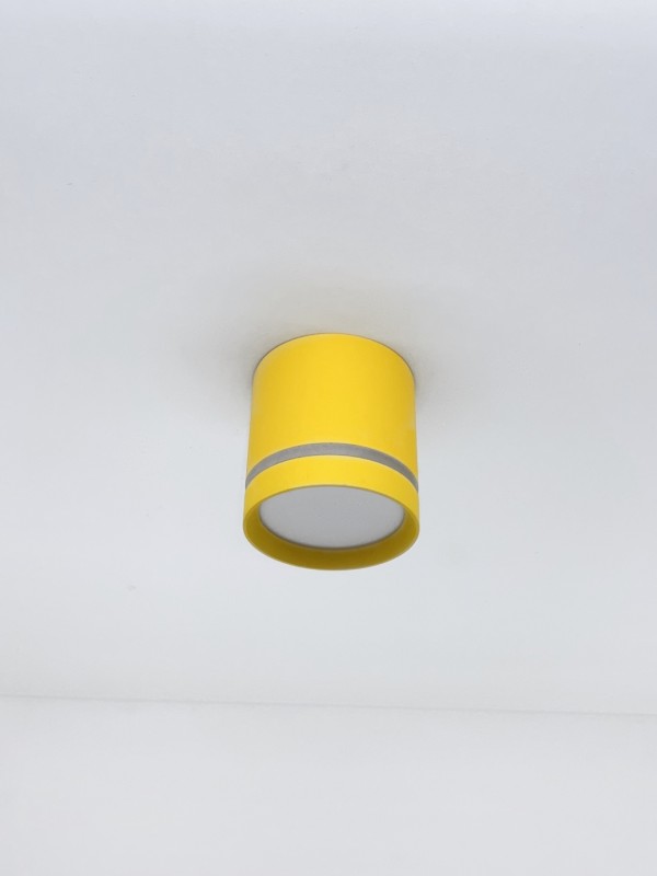 Светильник SPF-10256 YELLOW/ЖЕЛТЫЙ ` D84/H87/1/LED/12W 5000-5500K (1)