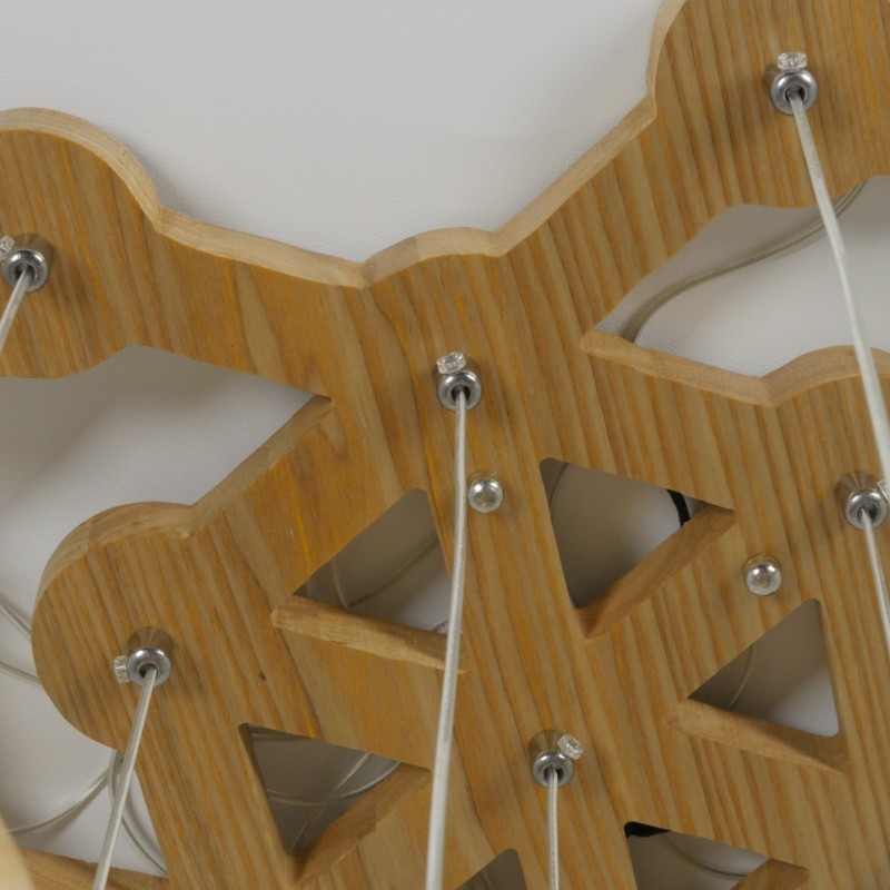 Светильник Elegant 9189/16 WOOD ` D500/H1200/16/G9/36W 4500K DZN22-12