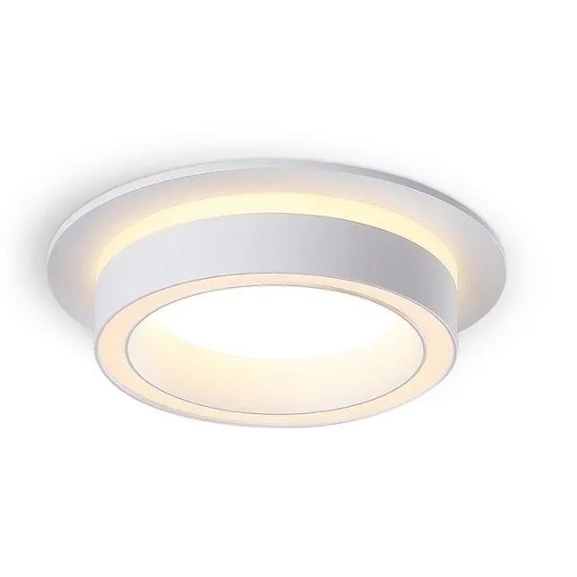 Светильник RG-DQ1503W WH БЕЛЫЙ D110/H56/1/G53/15W без лампы (1/50)