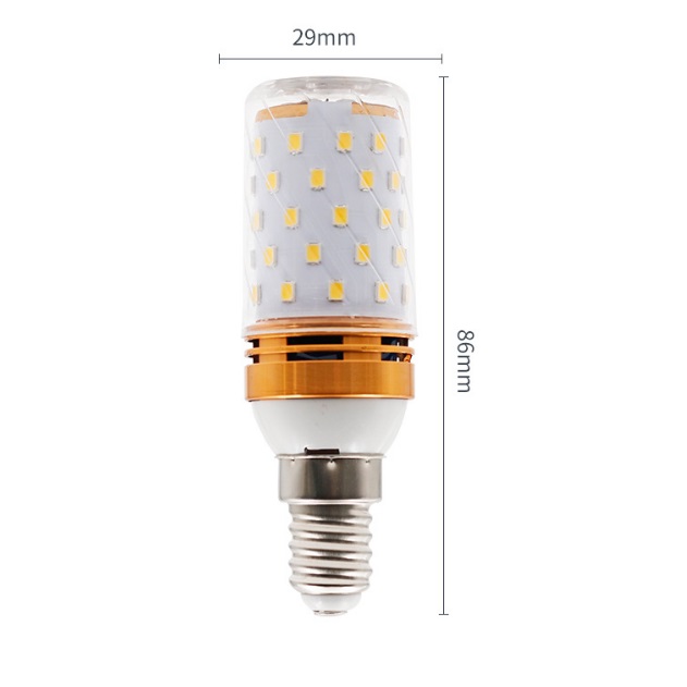 Лампа светодиодная прозрачная YY-9003 12W-4000K-E14, D29*86mm 660lm 85-265V DIAMOND SPF24-12 (1/100)