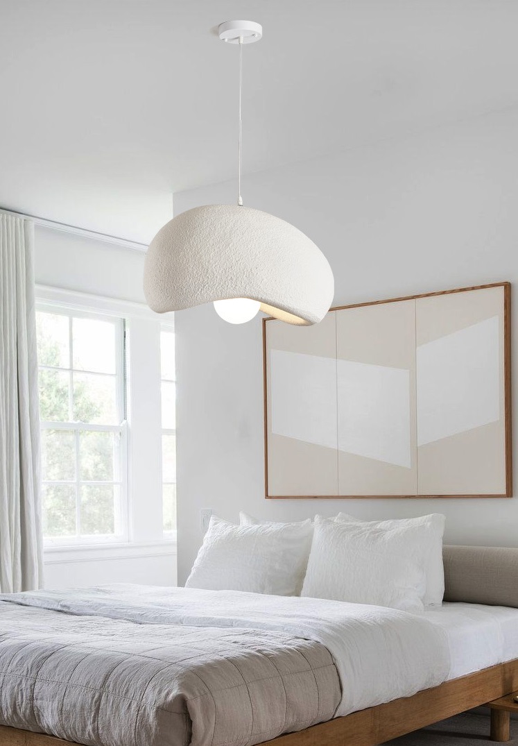 Светильник RRR DZN-6113 БЕЛЫЙ ` D600*500*370/H1200/1/E27/60W белый шнур STONE 25-02