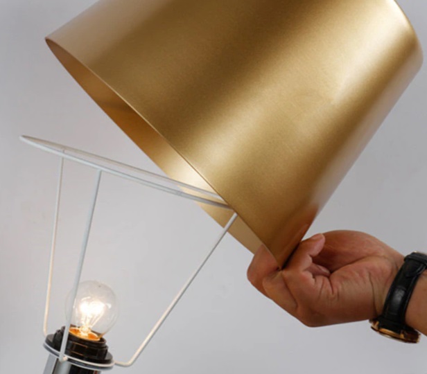 Светильник DZN-13668 ЧЕРНЫЙ + ЗОЛОТО ` D280/H390/1/E14/40W MUSSO