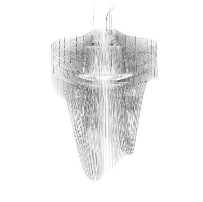 Светильник DZN-13676 РОМ + ПРОЗРАЧНЫЙ ` D800/H1150/1/LED/10W плафон акрил ARIA MEDIUM by SLAMP