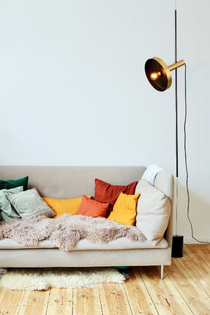 Светильник DZN-13678 ЧЕРНЫЙ + ЗОЛОТАЯ БРОНЗА ` D240/H4200/1/E27/40W WHIZZ торшер на растяжке