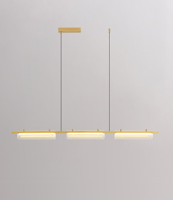 Светильник DZN-13683 ЗОЛОТАЯ БРОНЗА ` D1260/H80+1500/3/LED/32W/3000+4500+6500K пульт 2.4G SEIMMER