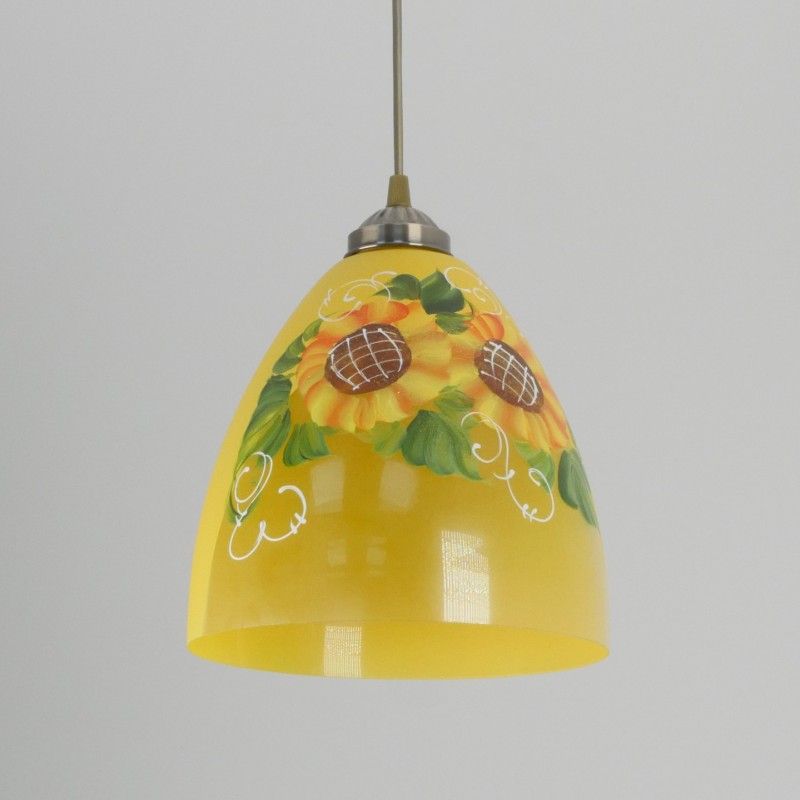 Светильник SPFD-41549 СКАНДИ подсолнух жёлтый D250//H1200/1/Е27/50W без ламп