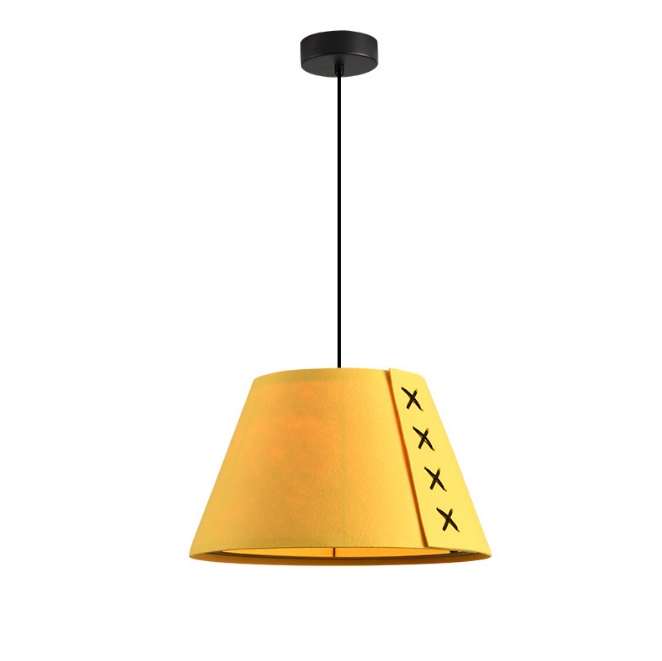 Светильник DZN-13722 ЖЁЛТЫЙ ` D330/H180+1500/1/E27/40W ECHO ACOUSTIC войлочный акустический светильн