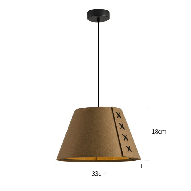 Светильник DZN-13722 ЖЁЛТЫЙ ` D330/H180+1500/1/E27/40W ECHO ACOUSTIC войлочный акустический светильн