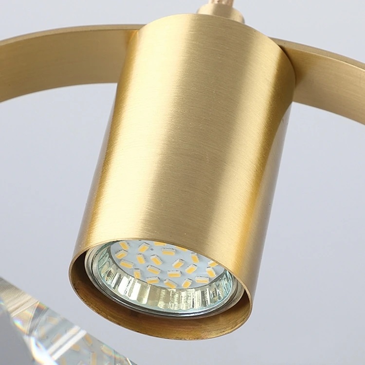 СветильникDZN-13730 ЗОЛОТАЯ БРОНЗА ` D160/H260+1500/1/LED/5W/4000K TETRIS