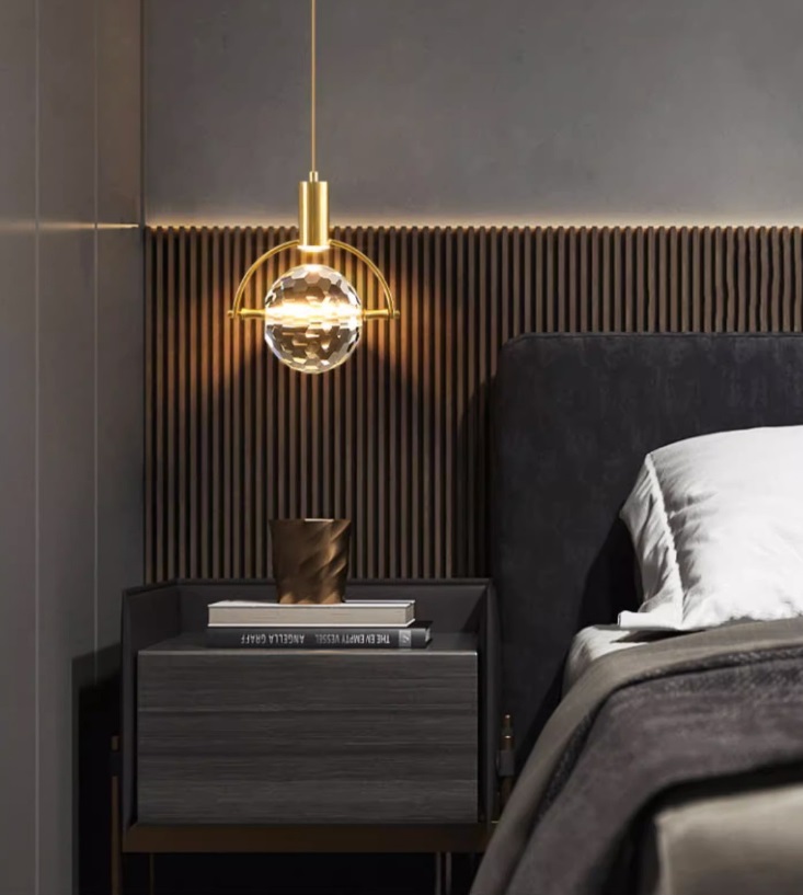 СветильникDZN-13736 ЗОЛОТАЯ БРОНЗА ` D200/H260+1500/1/LED/5W/4000K TETRIS