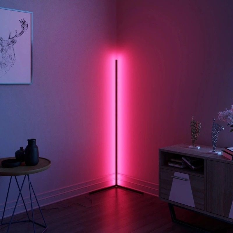 Светильник DZN-13748 ЧЕРНЫЙ ` D400*400/H1400/1/LED/.W/RGB