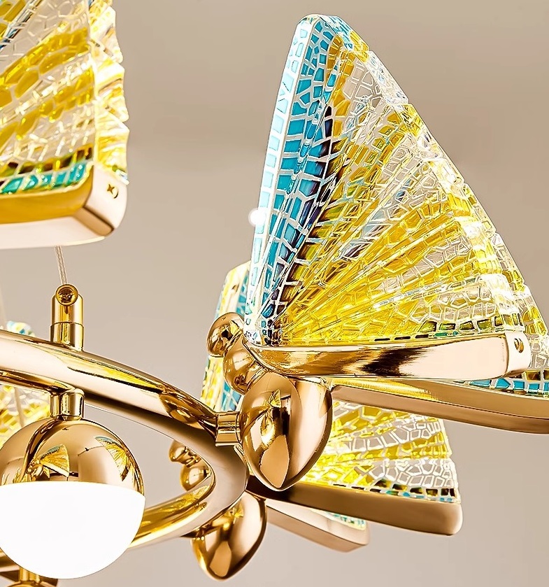 Светильник DZN-13754 ЗОЛОТО + МУЛЬТИ ` D630/H150+1500/6+4/LED+G9/30W+20W/4000K AMELIA LU