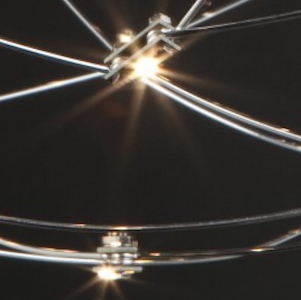 Светильник подвесной ElegantLight DZN-10405 MAT.CHROME ` D1200*550/H1500/60/LED/18W/3000K SELENA