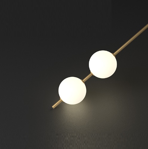 Светильник DZN-13800 ЗОЛОТАЯ БРОНЗА ` D120/H1030/3/LED/.W/4000K плафон D120 белое матовое стекло BAA