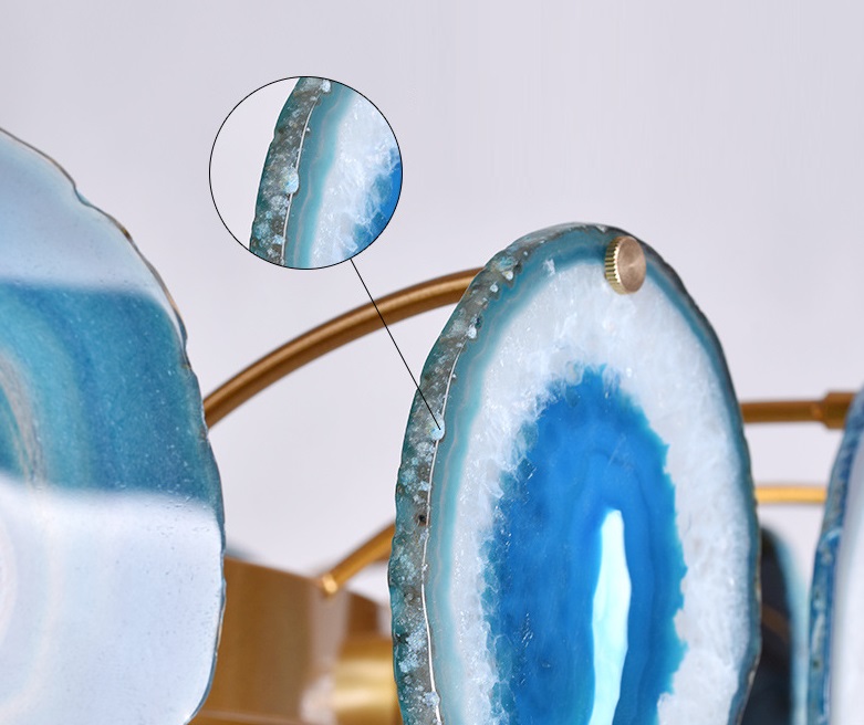 Светильник DZN-13818 ЗОЛОТО+СИНИЙ ` D700/H500/15/G9/40W AGATTO