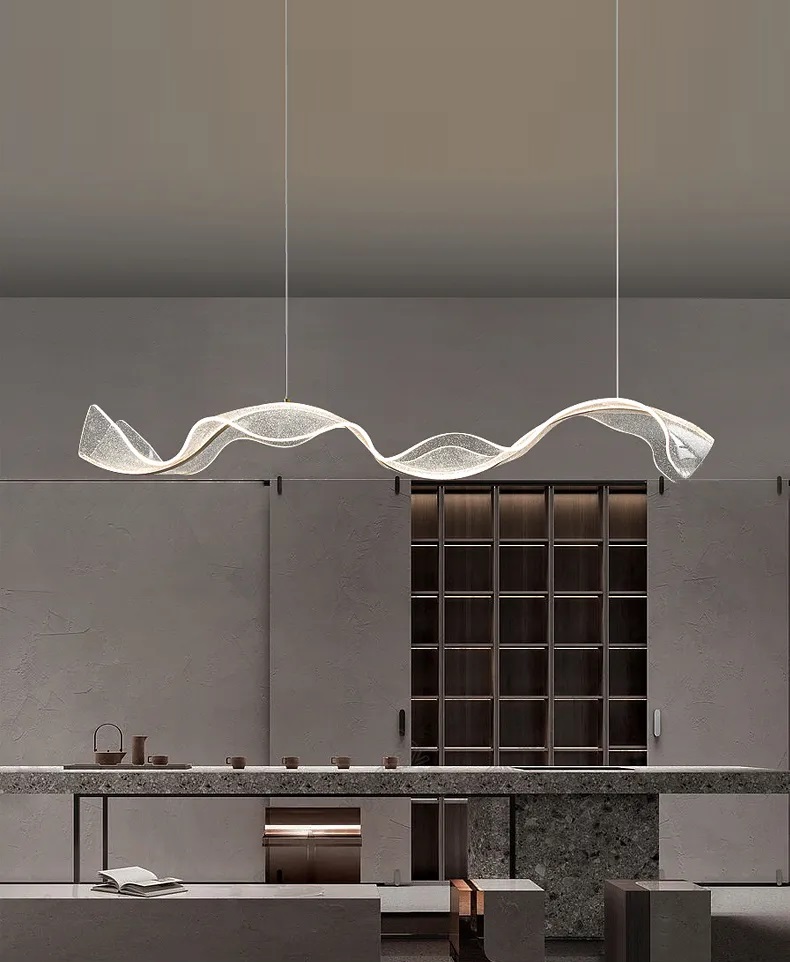 Светильник подвесной ElegantLight DZN-12945 СЕРЕБРО ` D1000*300/H1500 акрил с точками SPRAY 23-11