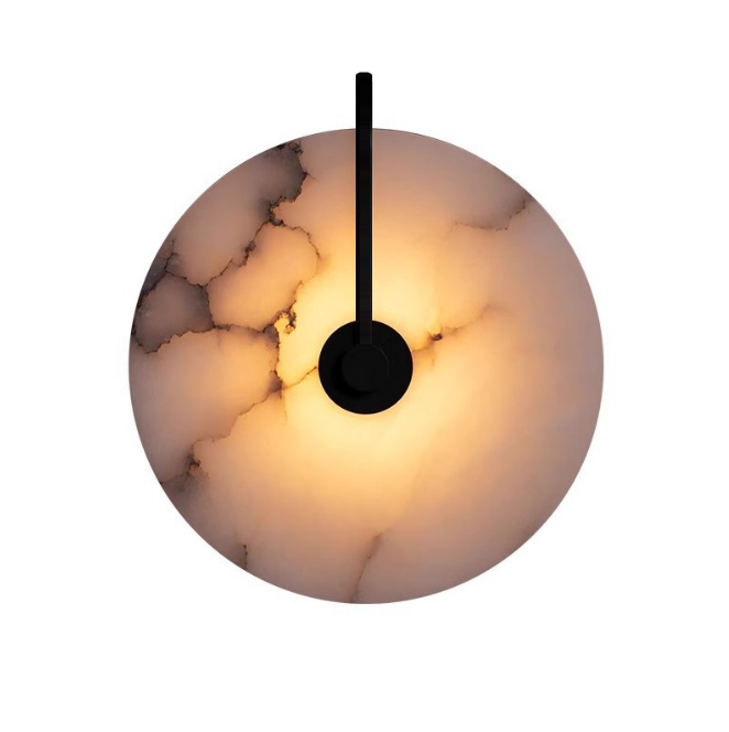 Светильник DZN-13743 ЧЕРНЫЙ + БЕЛЫЙ МРАМОР ` D250/H80/1/G9/10W 25-05