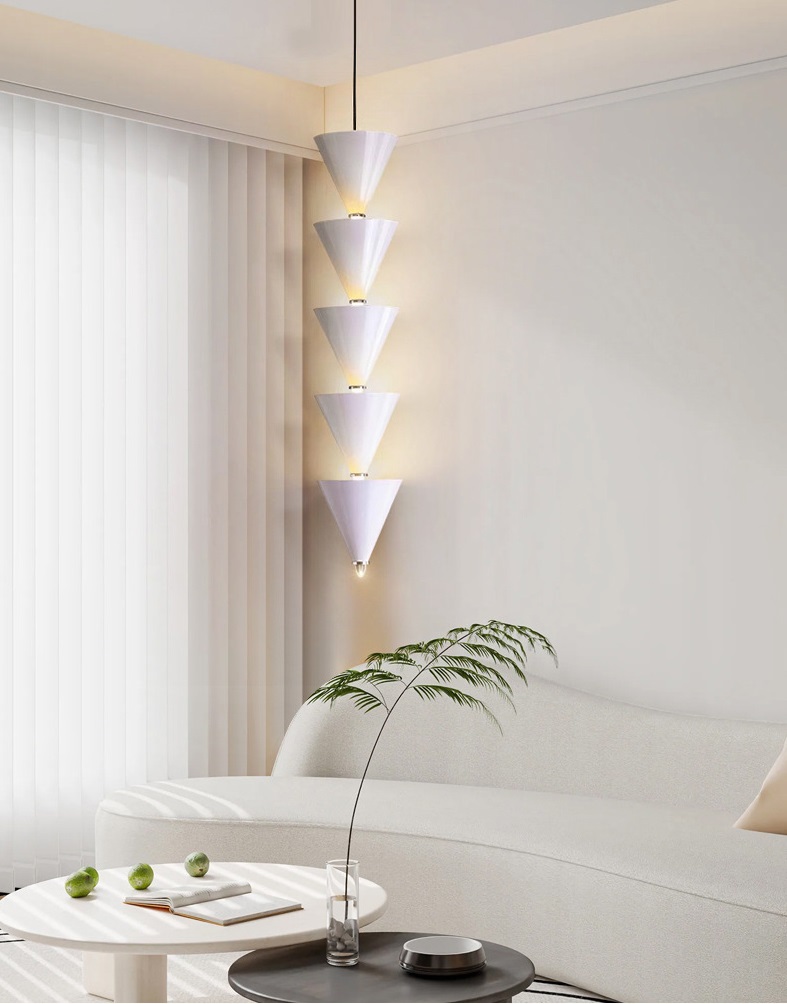 Светильник DZN-13845 БЕЛЫЙ ` D170/H850+1200/5/LED/15W/4000K LEMMA