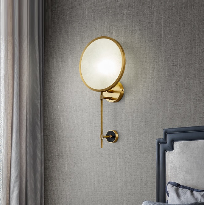 Светильник DZN-65334 ЗОЛОТАЯ БРОНЗА + МРАМОР ` D250/H500/1/LED/.W/3000K