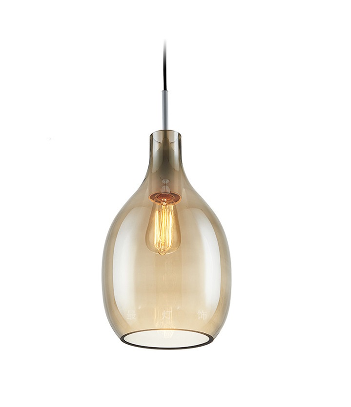 Светильник DZN-65337 ЧЕРНЫЙ + КОРИЧНЕВЫЙ ` D230/H520/1/Е27/40W