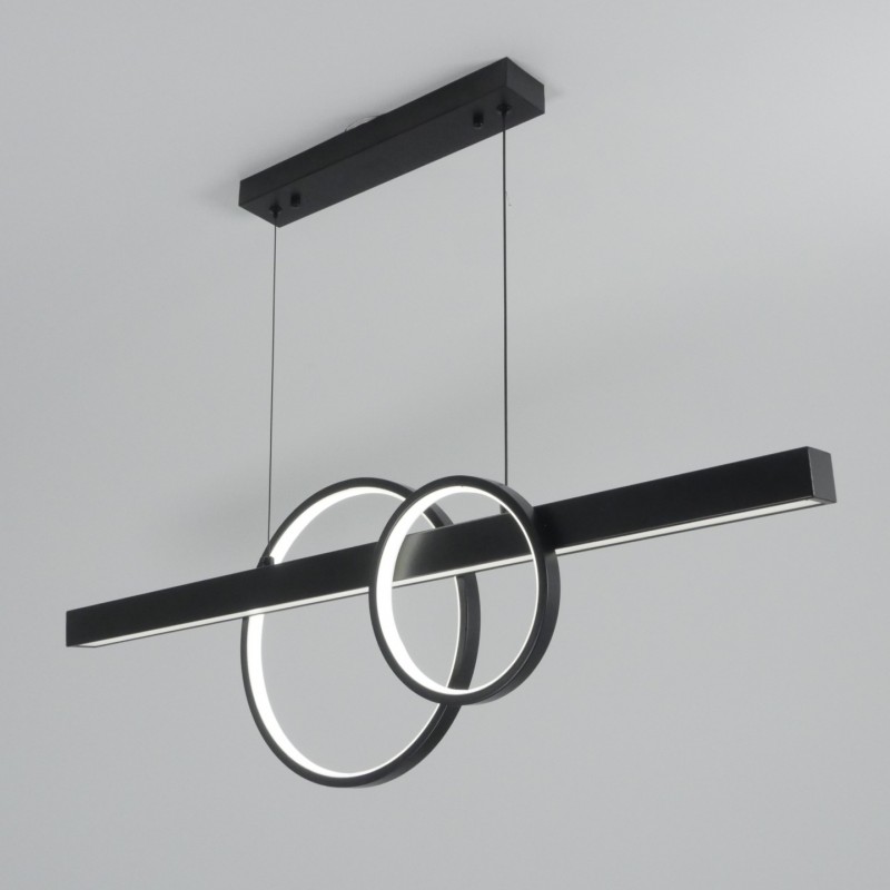 Светильник подвесной ElegantLight (H2020-2BK) DZN-5024 ЧЕРНЫЙ ` D900/H300/3/LED/50W/4500K STERLING