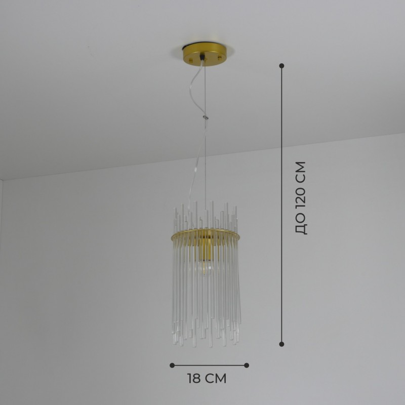 Светильник подвесной SAPFIR SPF-5025 БРОНЗА ` D180*350/H1200/1/E27/40W 23-01