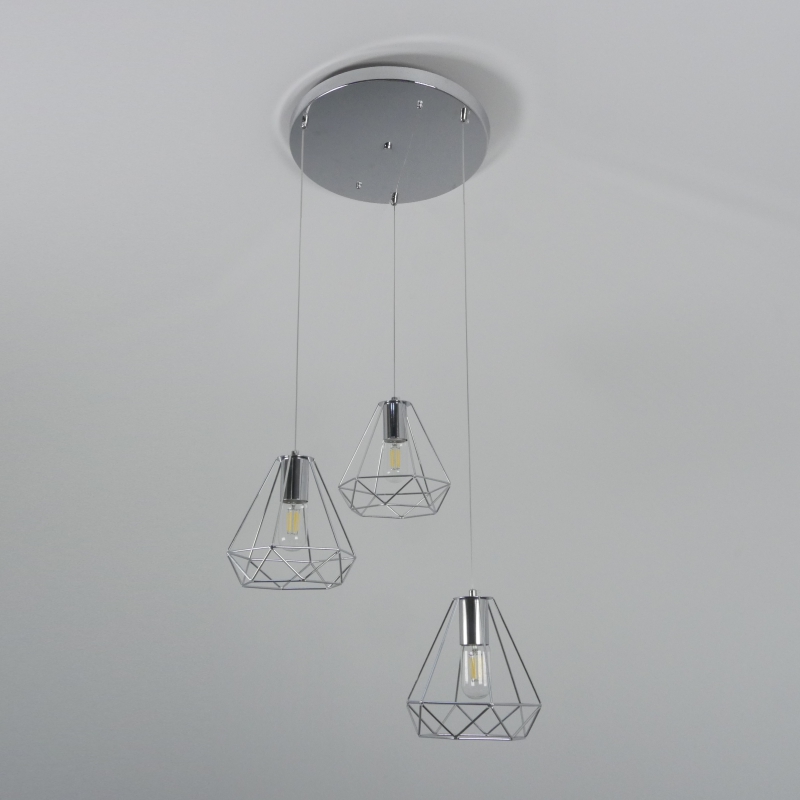 Светильник SPFD-12981 РОМ D350/H1500/3/E27/40W (без ламп) ZELLE