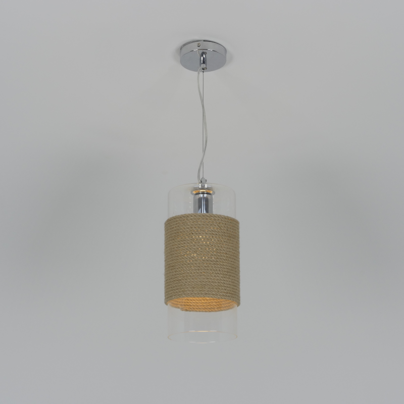 Светильник подвесной SPFD-13060 РОМ+ДЖУТ D140/H1500/1/E27/40W без ламп