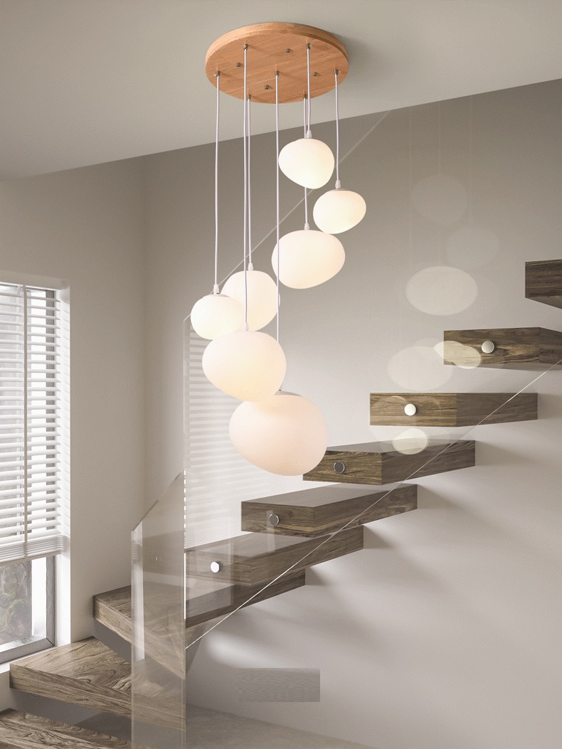 Светильник DZN-13076 БЕЛЫЙ WOOD D480/H2000/7/E27/7W белый провод OVAL