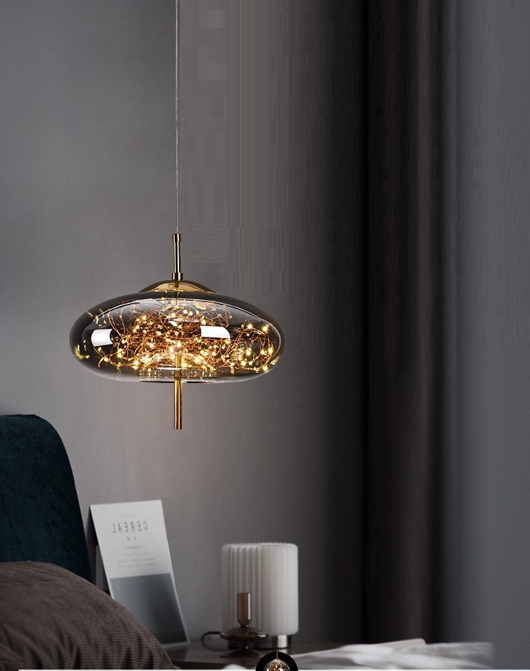 Светильник DZN-13104 ЗОЛОТО ` D350/H320+1500/1/LED/24W/3000K SANTA