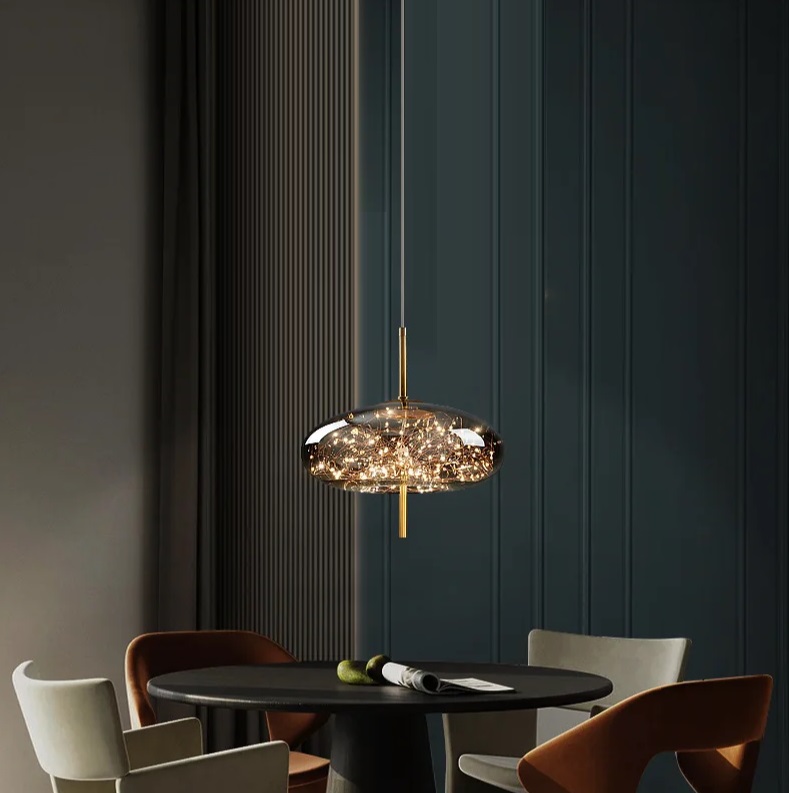 Светильник DZN-13104 ЗОЛОТО ` D350/H320+1500/1/LED/24W/3000K SANTA