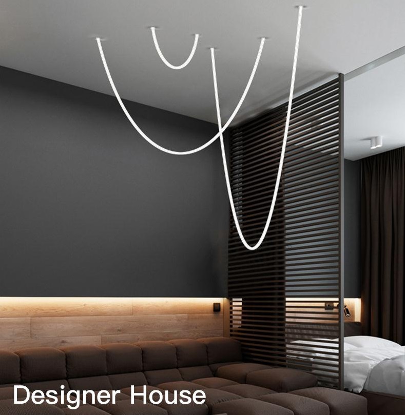 Светильник подвесной ElegantLight DZN-8310 SILICONE ` D22/H2000/1/LED/4000K 24-07 (1/10) 220v