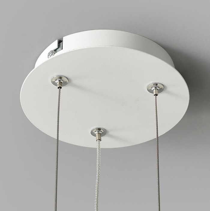 Светильник DZN-13107 БЕЛЫЙ КРЕМОВЫЙ ` D600/H120+1500/1/LED/12W/4500K