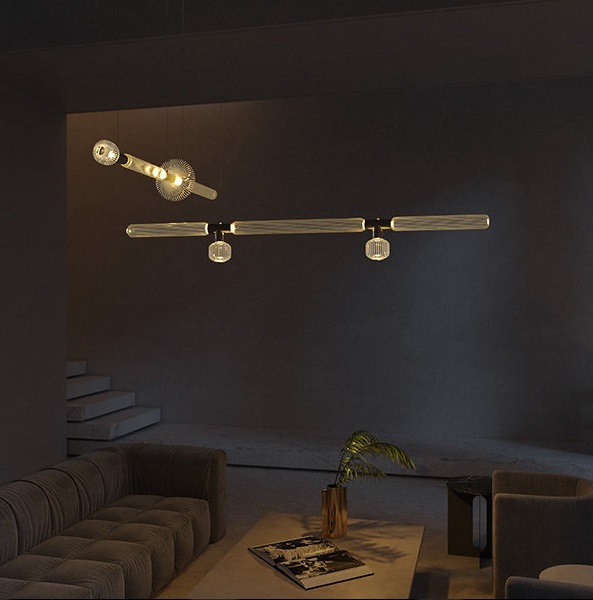 Светильник DZN-13140 БРОНЗА ` D1060*210/H1200/6/LED/18W/4000K VUOKSA