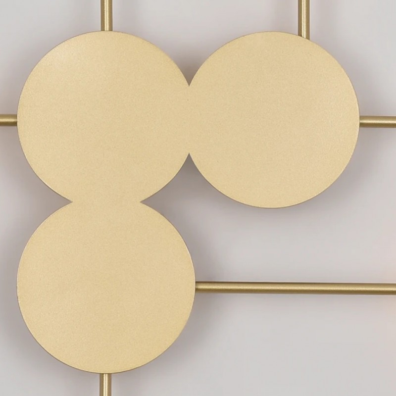 Светильник настенный ElegantLight DZN-8331 ЗОЛОТО ` D820*920/H100/6/LED.W/4500К Dots 22-12