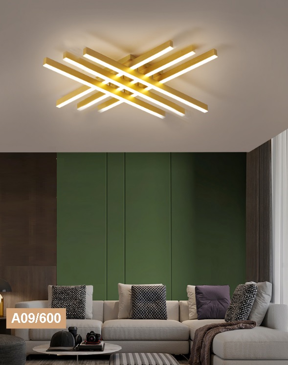 Светильник А09/600 GOLD/ЗОЛОТО ` D600/H110/6/LED/112W 2.4G PICK SPF24-07 (1 из 2шт)