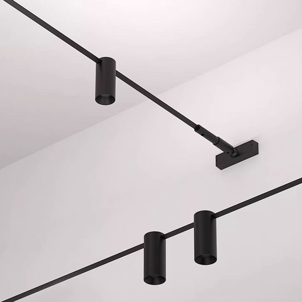 Струна LED и крепеж для струнной системы освещения DZN-45104 BLACK ` DAVIDE GROPPI INFINITO D115/H82