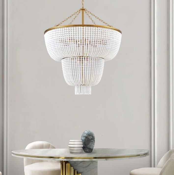 Светильник DZN-14054 ЗОЛОТАЯ БРОНЗА / БЕЛЫЙ МАТОВЫЙ ` D800/H940+700/9/E14/60W BOUVI