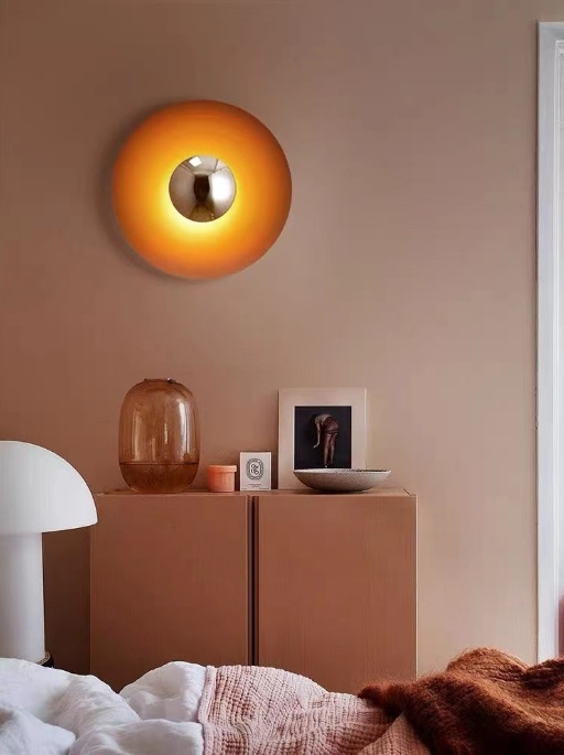 Светильник DZN-46269 ОРАНЖЕВЫЙ ` D300/H80/1/LED/6W/3000K SKITRES (Бра ALESTA размер М Оранжевый)