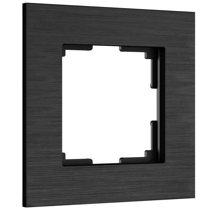 WERKEL Рамка на 1 пост AluMax (черный алюминий) Артикул W0013508