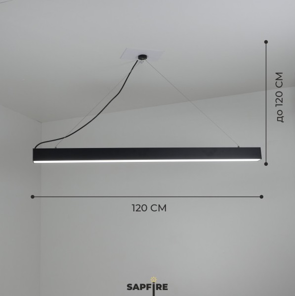 Светильник подвесной SPFD-13175 RG-TD5006DIM ЧЕРНЫЙ D1200/H55*65/1/LED/50W/2800-6500K DIMMER