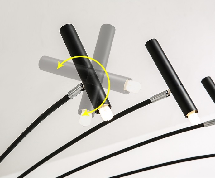 Светильник DZN-13197 ЧЕРНЫЙ ` D1300/H600/24/G9/40W без ламп ADAMS