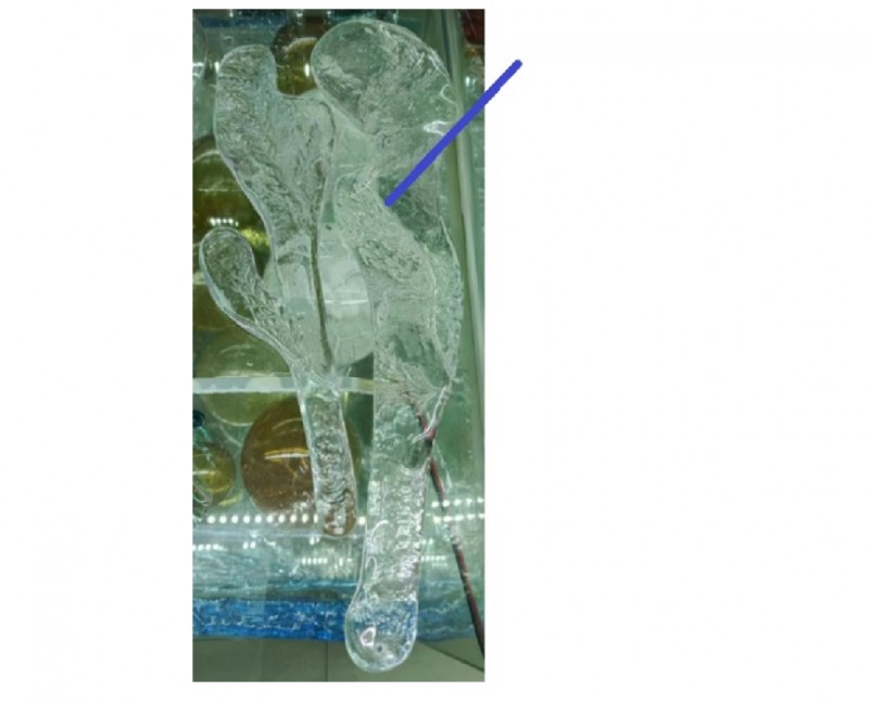 Декоративный элемент для инсталляции H400mm прозрачный SPFR-13202