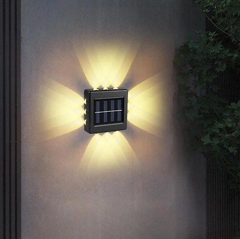 Светильник настенный YD2309 D85*85/H24/12/LED/3000K IP65 на солнечной батарее с датчиком движения R