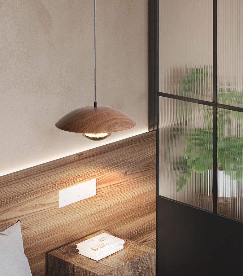 Светильник DZN-35292 DARK WOOD ` D350/H1200/1/LED/12W GINGER 24-07