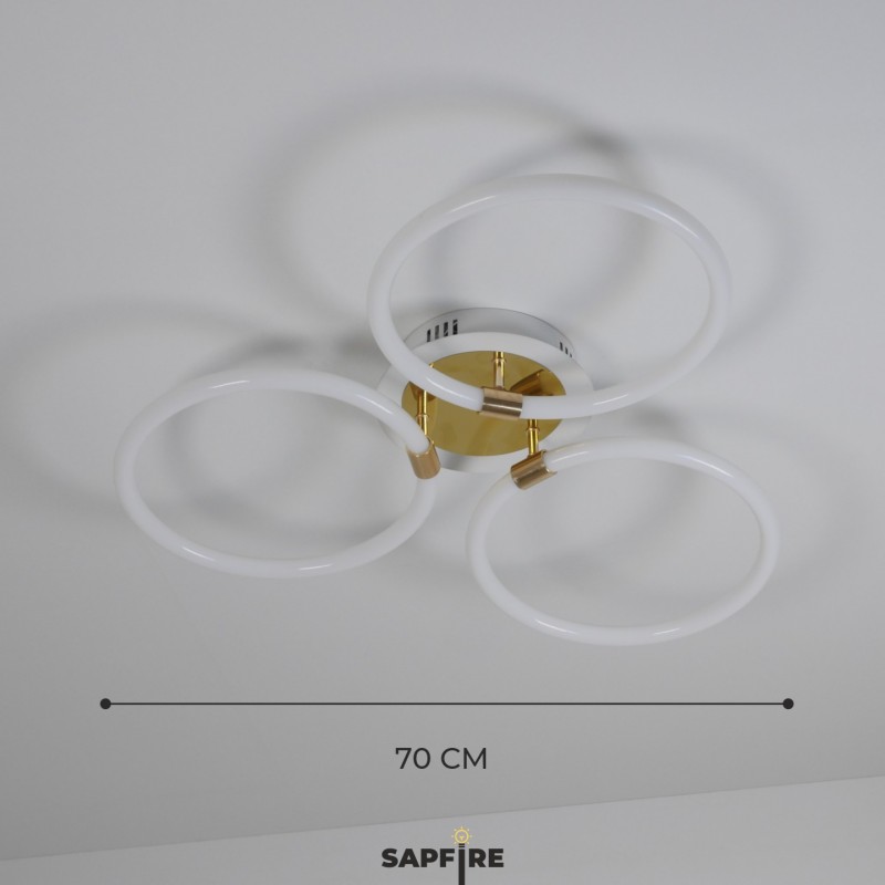 Светильник GL.35359 360LED GOLD/ЗОЛОТО ` D70/H13/3/LED/40W 4000-4500K SPF14 (1) Марлоу