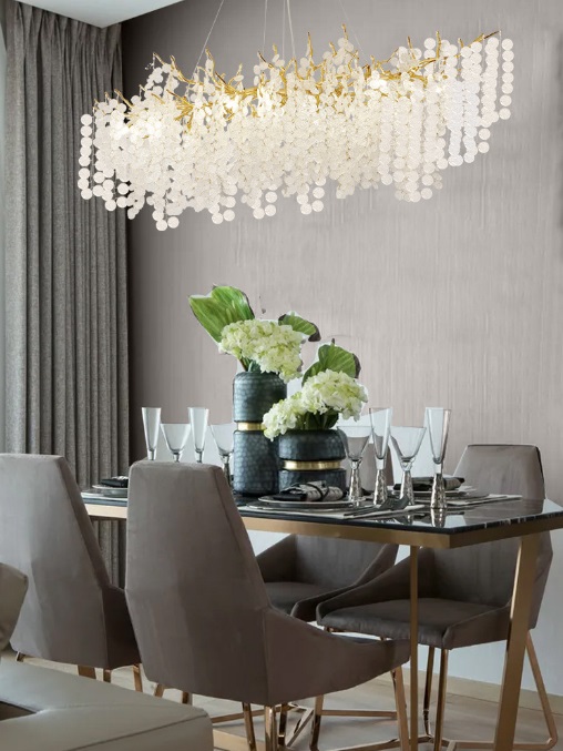 Светильник DZN-34947 ЗОЛОТО / МАТОВЫЙ+ПРОЗРАЧНЫЙ D1200*400/H1200/9/E14/40W COINS 24-12