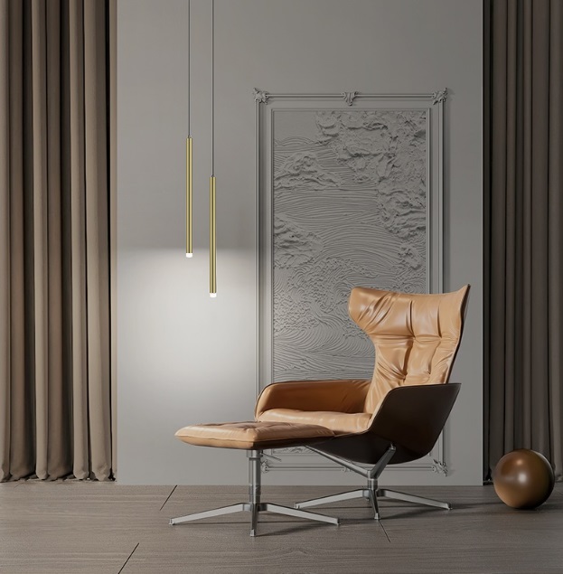 Светильник подвесной SPF-11252 БРОНЗА ` D20/H500+1200/1/G4/2W/4000K POLARLIGHTS 24-12 (1 из 2шт в ко