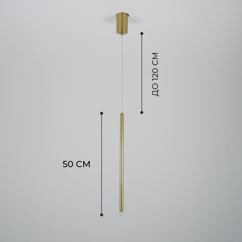 Светильник подвесной SPF-11252 БРОНЗА ` D20/H500+1200/1/G4/2W/4000K POLARLIGHTS 24-12 (1 из 2шт в ко