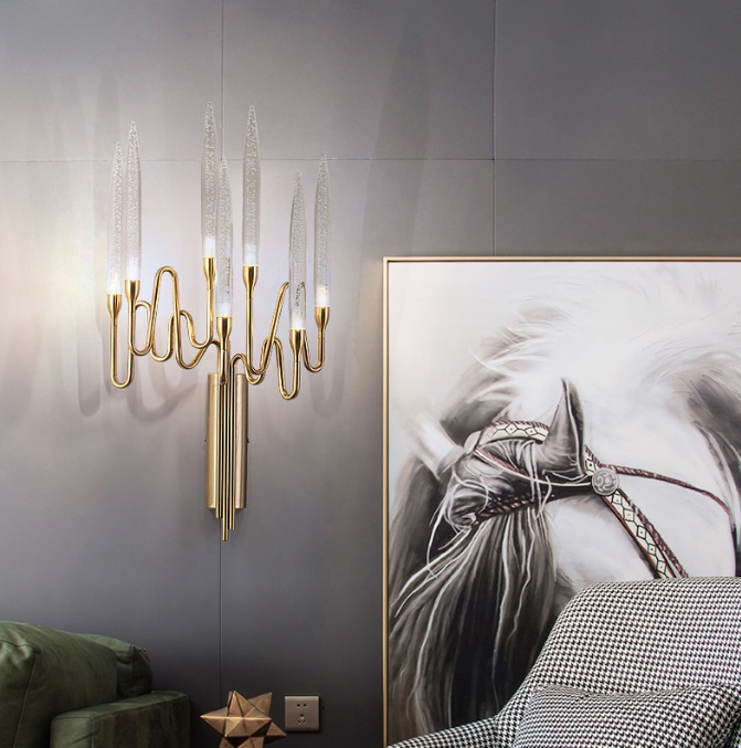 Светильник DZN-45460 ЗОЛОТО ` D630*350/H200/7/LED/14W/4000K CANDLELIGHT